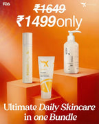 Sunscreen, Vitamin C Gel Face Wash & Body Whitening Lotion Combo