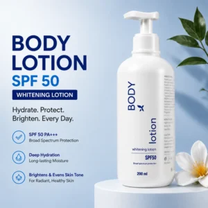 Cream X Emirates Body Lotion SPF 50 200 ml pump bottle