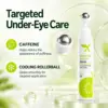 Caffeine and Cooling Rollerball Under Eye Serum Under Eye Roll On Serum with caffeine and cooling stainless-steel rollerball