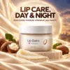 X Emirates Lip Balm Beauty Shot X Emirates Shea Butter Lip Balm displayed with shea nuts and champagne satin