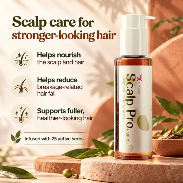 Scalp Pro Hair Oil Benefits Scalp Pro Hair Oil with scalp nourishment and breakage-related hair fall benefits