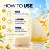 How to Use Cream X Emirates Kojiglow Soap How to use Cream X Emirates Kojiglow soap in three steps: wet, lather and rinse