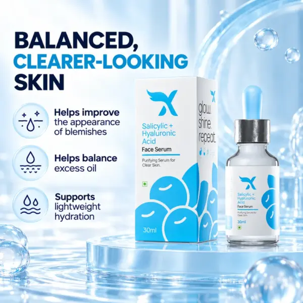 Cream X Emirates Face Serum Main Benefits Cream X Emirates Salicylic and Hyaluronic Acid Face Serum with its main skincare benefits