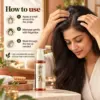 How to Use Scalp Pro Hair Oil Woman massaging Scalp Pro Hair Oil into her scalp