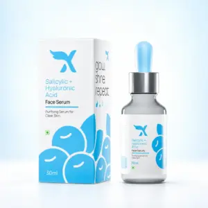 Cream X Emirates Salicylic + Hyaluronic Acid Face Serum – 30 ml Cream X Emirates Salicylic and Hyaluronic Acid Face Serum 30 ml with retail box