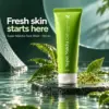 Super Matcha Face Wash Beauty Shot Super Matcha Face Wash 100 ml displayed with green tea leaves and matcha powder