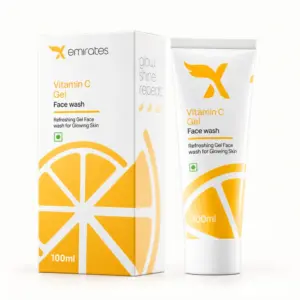Cream X Emirates Vitamin C Gel Face Wash – 100 ml Cream X Emirates Vitamin C Gel Face Wash 100 ml with box and tube