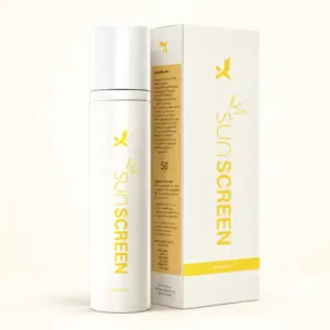 Cream X Emirates Vitamin C Sunscreen SPF 50 with retail box