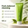 Fresh, Balanced Cleansing Super Matcha Face Wash with lightweight gel texture and balanced-cleansing benefits