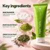 Super Matcha Face Wash Key Ingredients Super Matcha Face Wash with matcha extract, niacinamide and green tea extract